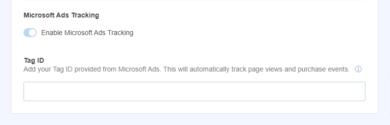 PPC Ads Tracking - Microsoft Settings