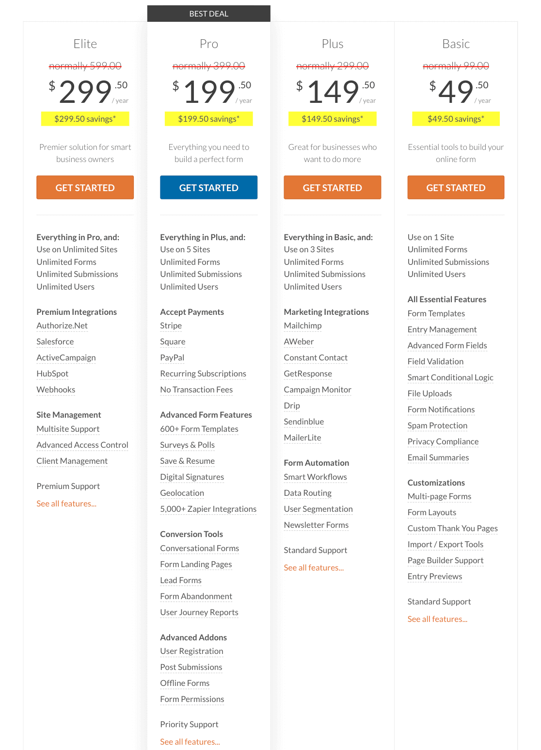 WPForms-pricing-page