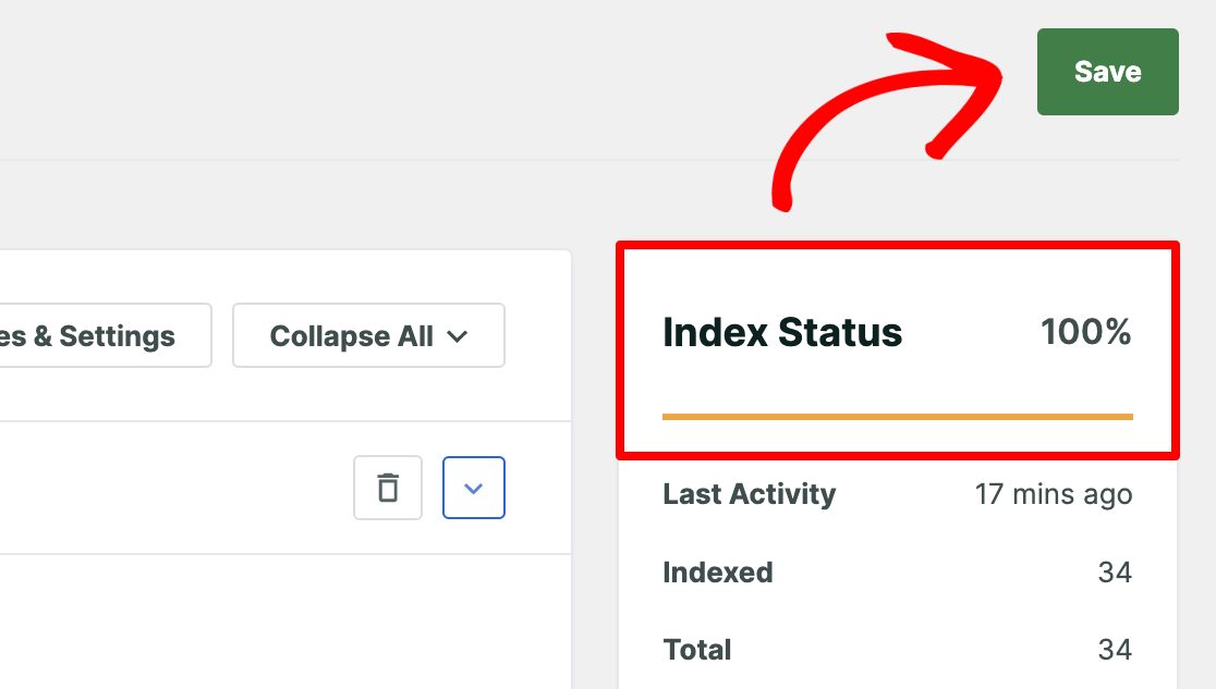 SearchWP Save and Index