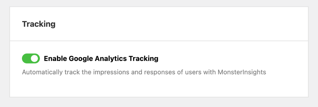 UserFeedback setting - Google Analytics tracking