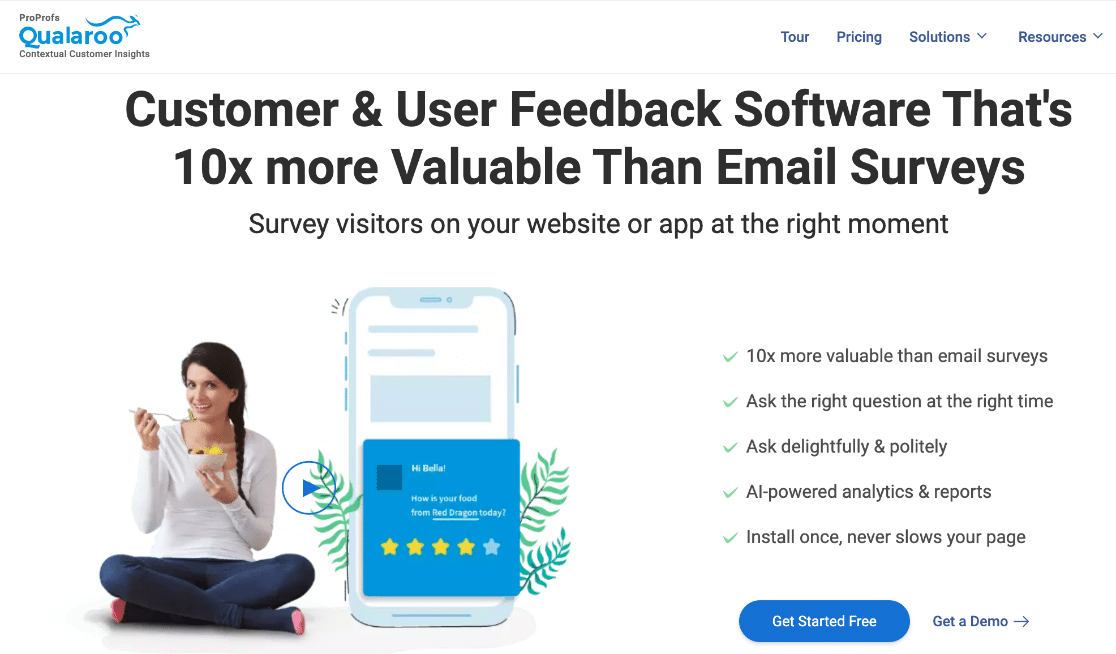 Qualaroo user feedback tool