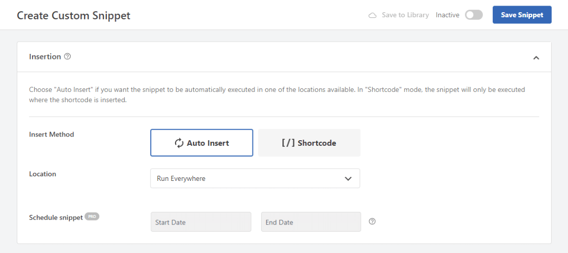 WPCode Insertion Rules