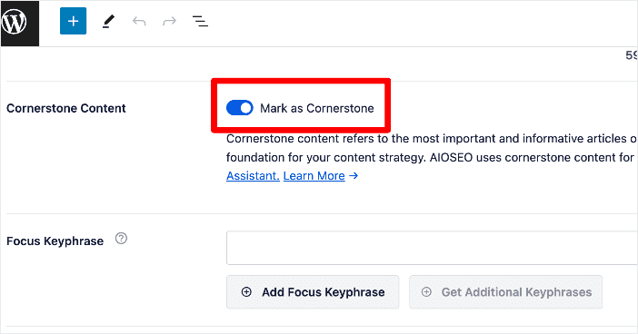 Mark Content as Cornerstone Content with AIOSEO