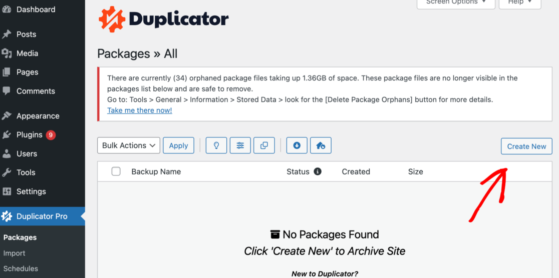 Duplicator migrate Wordpress site