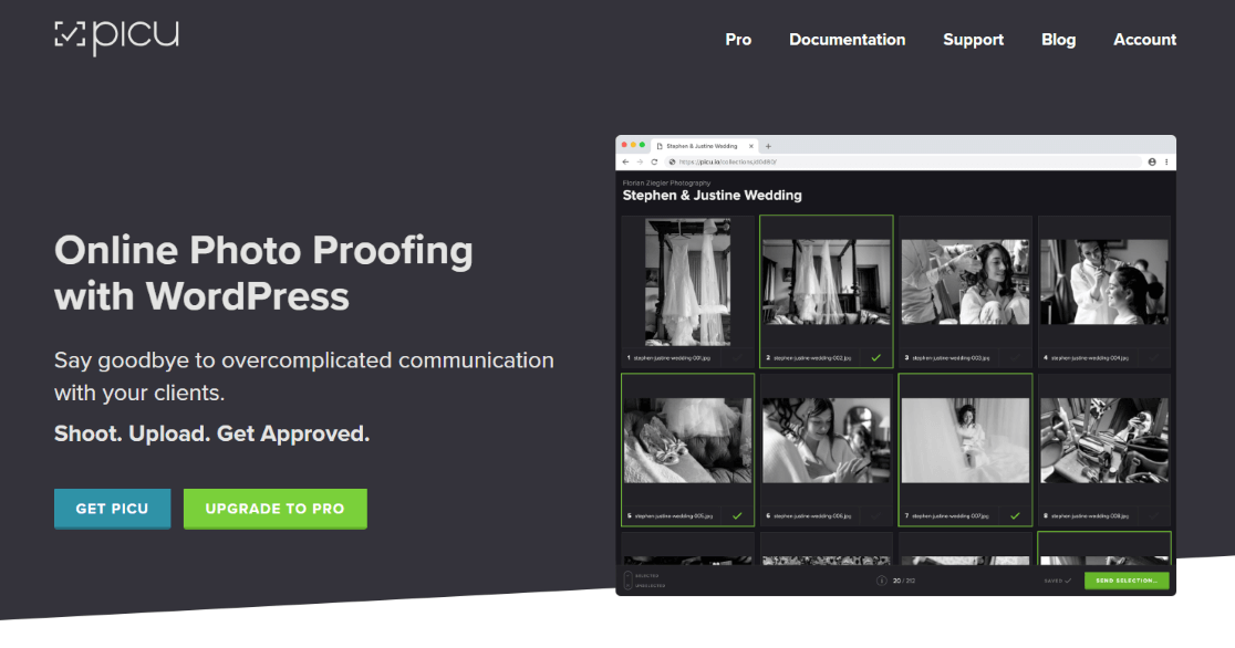 Picu - Best WordPress Plugins for Photographers