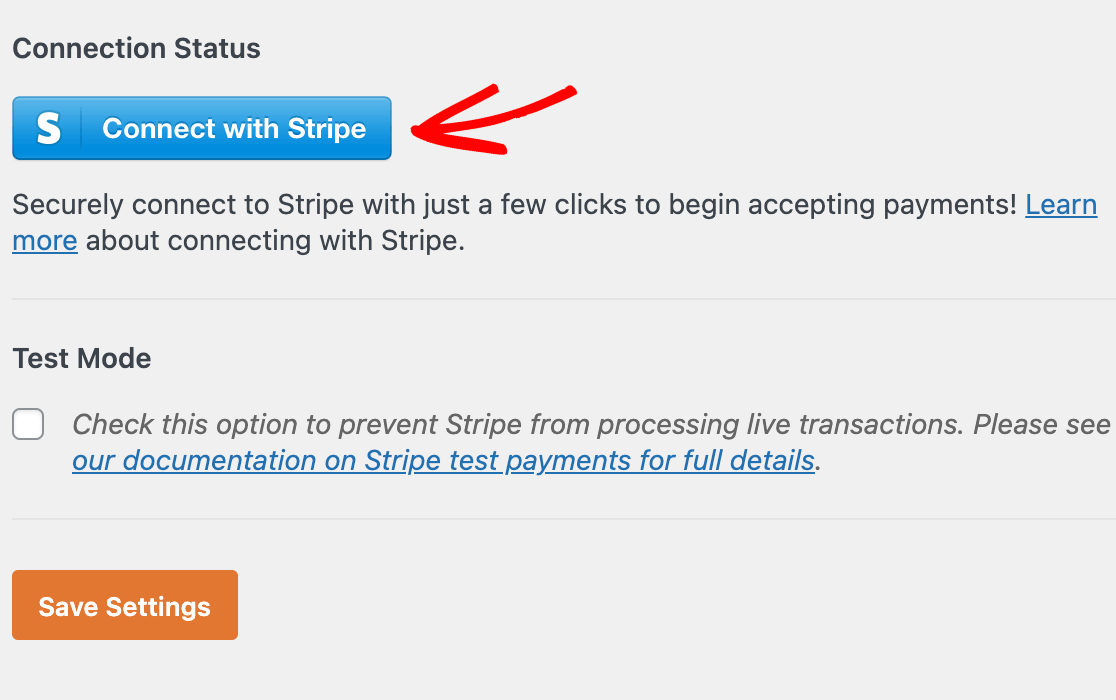 Connect with Stripe - WPForms