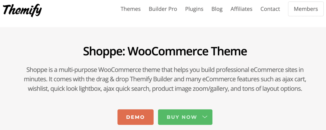 WordPress eCommerce Themes - Shoppe