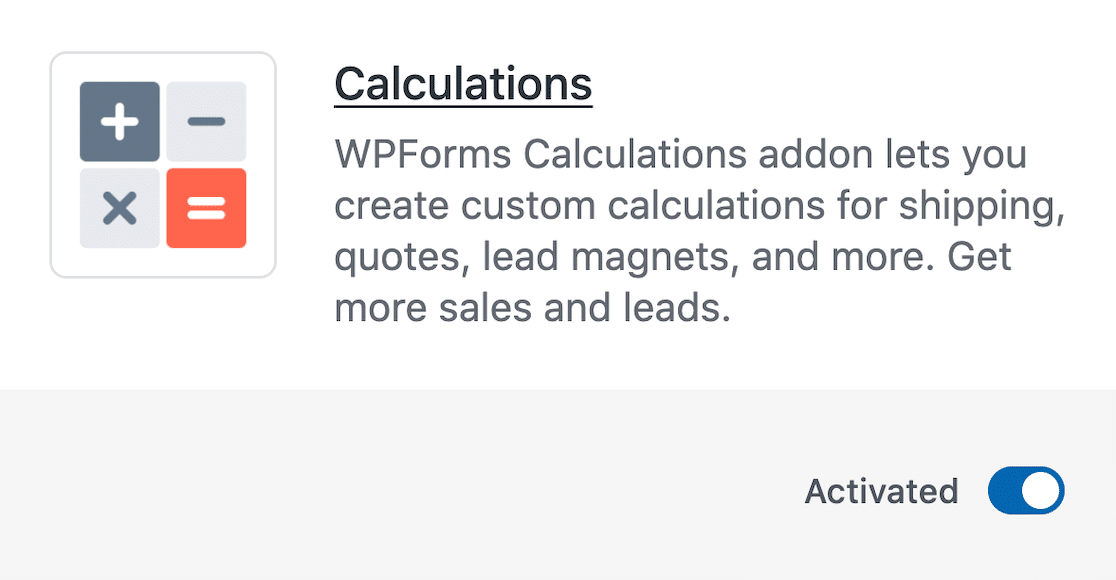 WPForms Calculations Addon