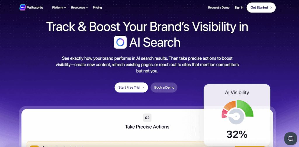 Writesonic is a popular AI content creation tool