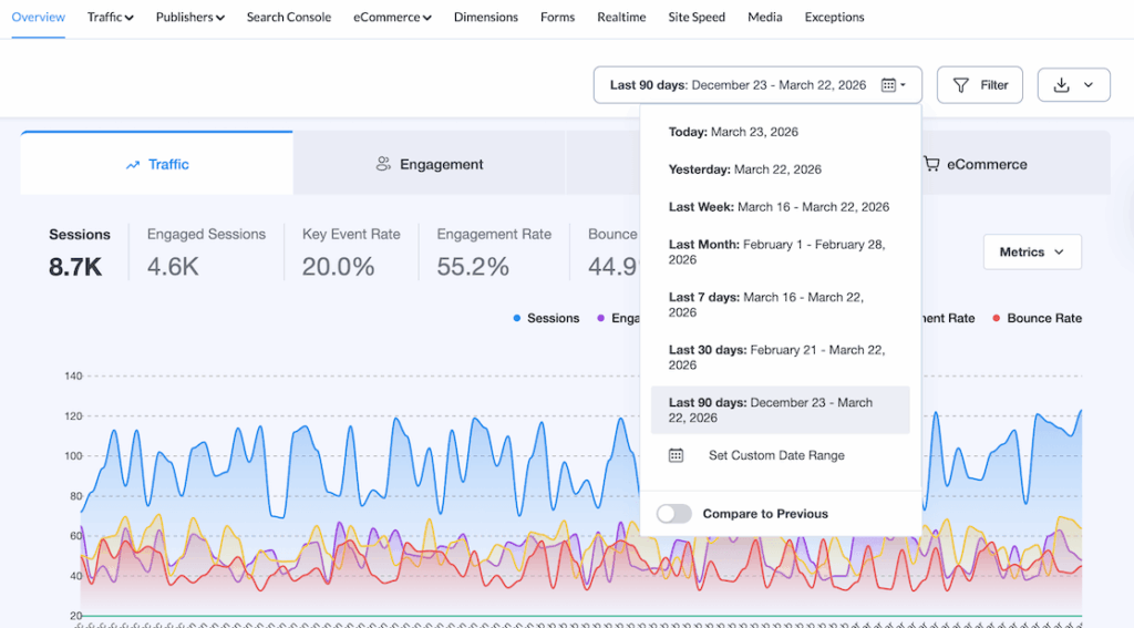 new mi overview date picker
