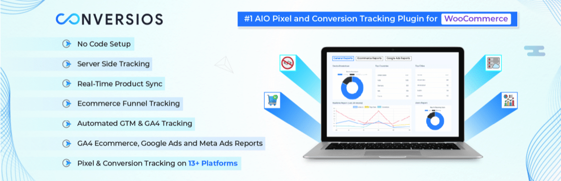 Conversios Analytics for WooCommerce plugin