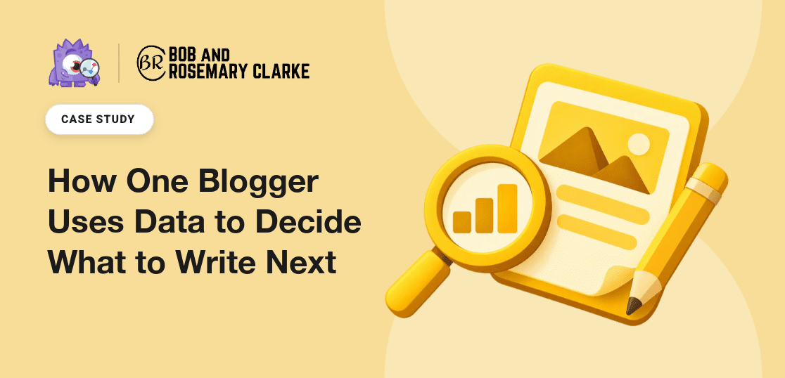 MonsterInsights case study featured image: How One Blogger Uses Data to Decide What to Write Next